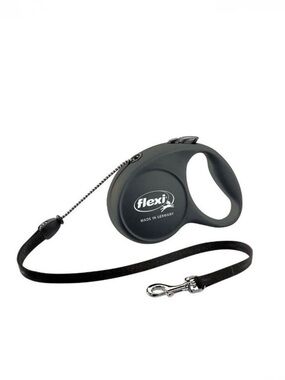 FLEXI 'Classic Cord 16ft Retractable Dog Leash' in Black